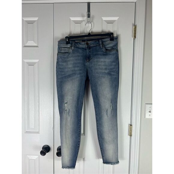 Kut from the Kloth Womens Connie Ankle Skinny Jeans Size 14 - Picture 1 of 4